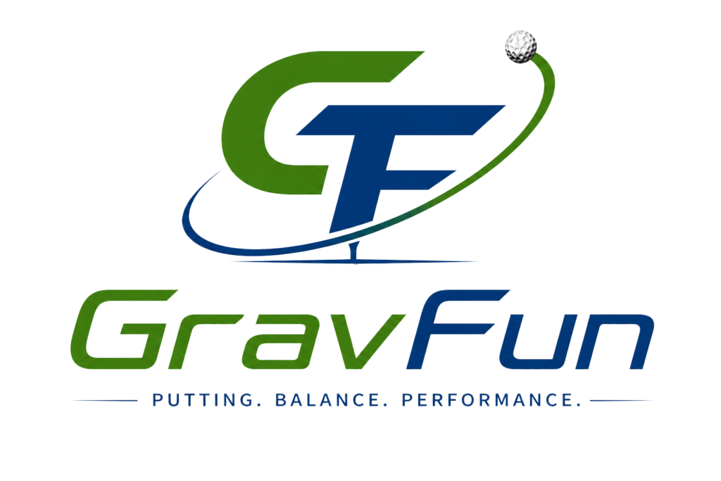 GravFun logo, OEM handmade golf putter grip manufacturer