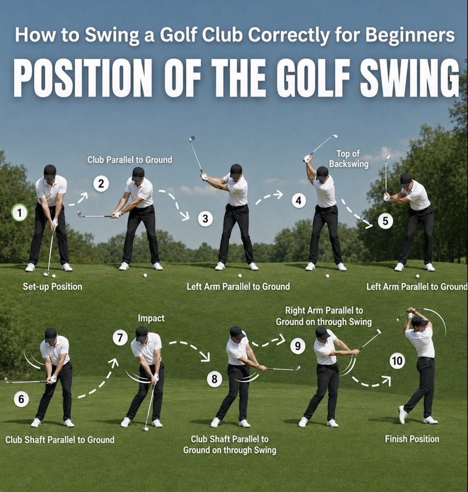 how to swing a golf club correctly for beginer